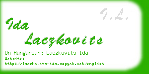 ida laczkovits business card